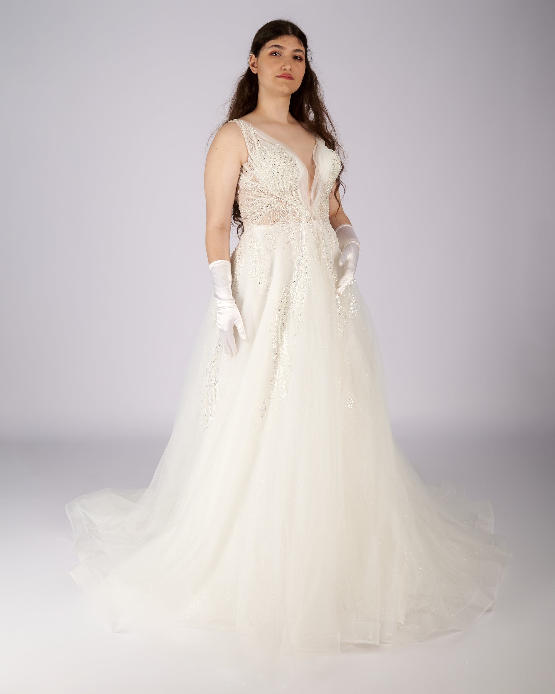Aurelia Crystal Beaded Bridal Gown-0