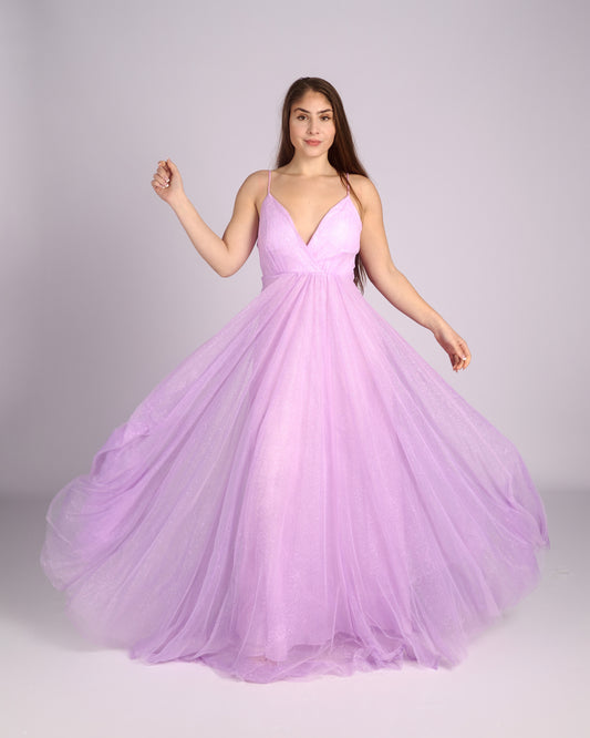 Nefeli Lilac glitter dress "evening dresses"