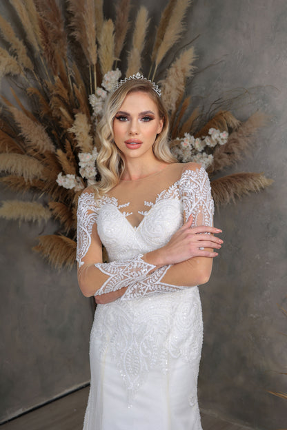 Efruz mermaid wedding dress-3