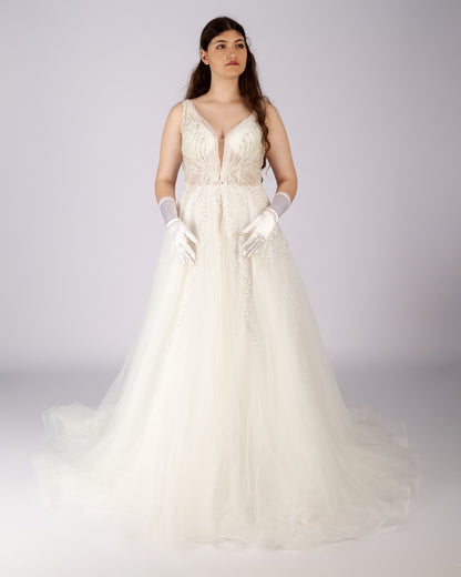 Aurelia Crystal Beaded Bridal Gown-4