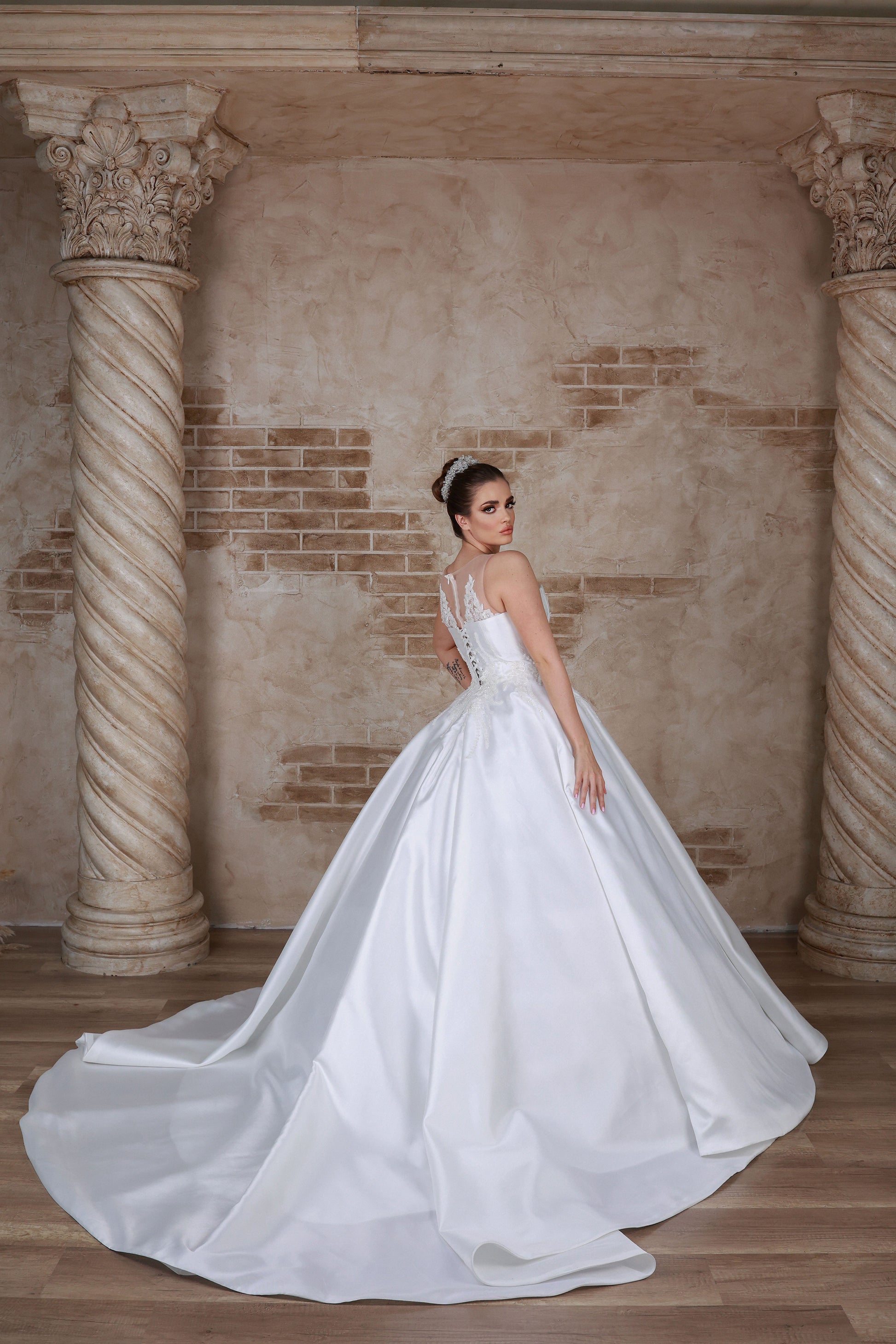 Sara a line wedding dress