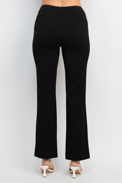 Hope & Harlow mid waist solid straight leg millennium pant-2