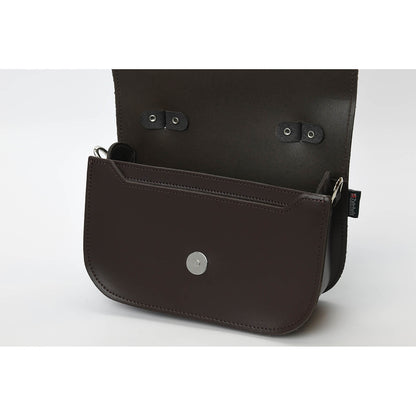 Aura Handmade Leather Bag - Dark Brown-3