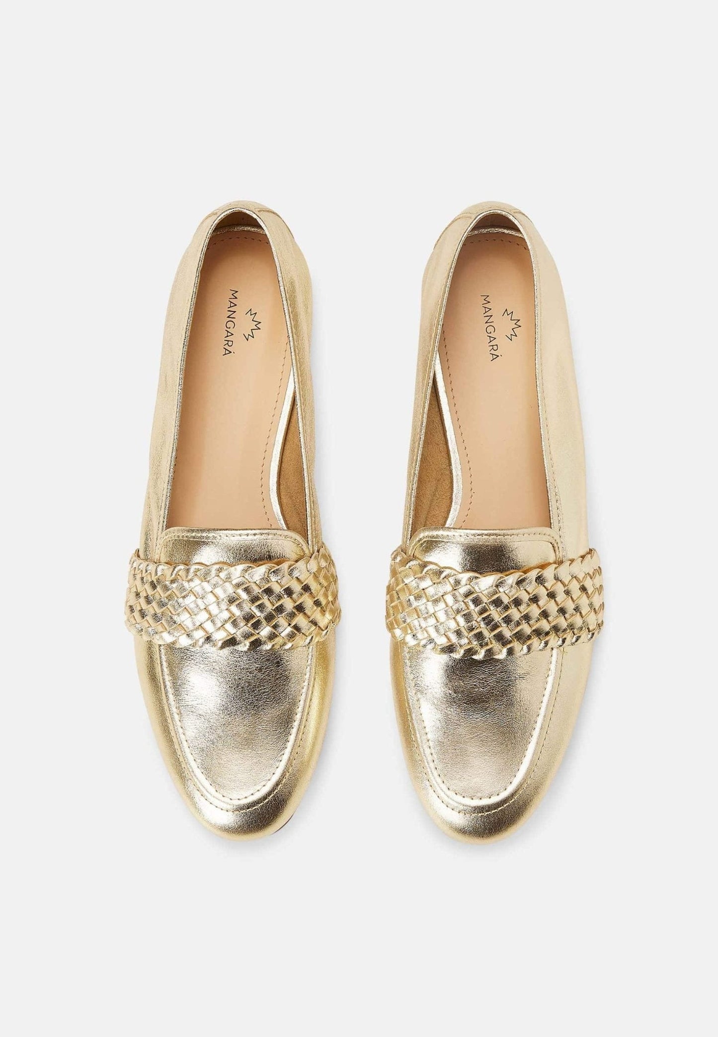 Golden Baru Leather Loafers - Summer-1