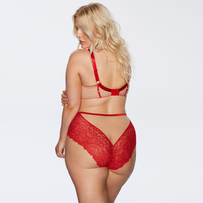 Soft Lace High Waist Brief Panty Kinga Mind Love-3