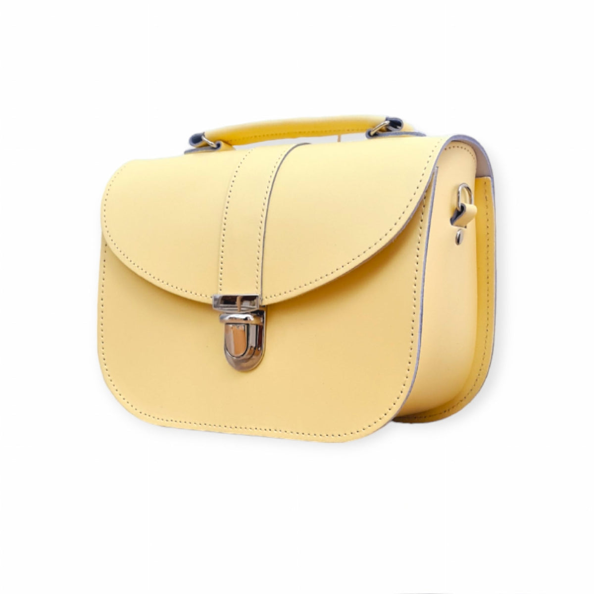Olympia Handmade Leather Bag - Primrose Yellow-2