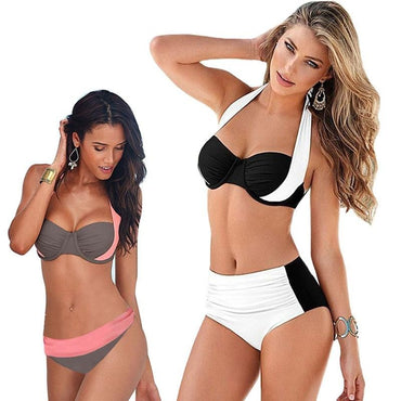 New Sexy Bikinis Women Swimsuit High Waisted Bathing Suits-0