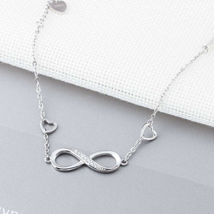 925 Sterling Silver Infinity Bracelets for Women Adjustable Friendship Bracelets & Bangles Wedding Gift Ideas-2