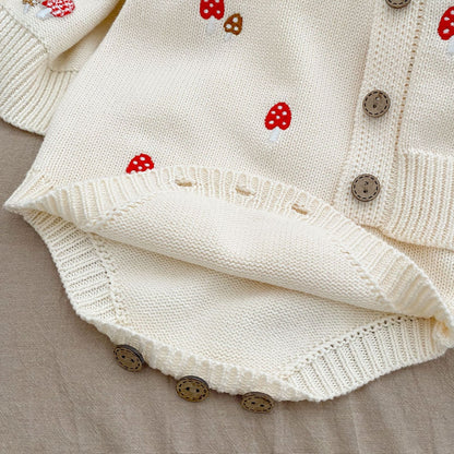Baby Girl Embroidered Pattern Sleeveless Onesie-4