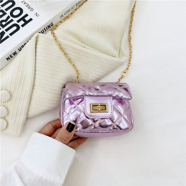 Fashionable Mini Carry-On Girls Portable PU Crossbody Handbag-1