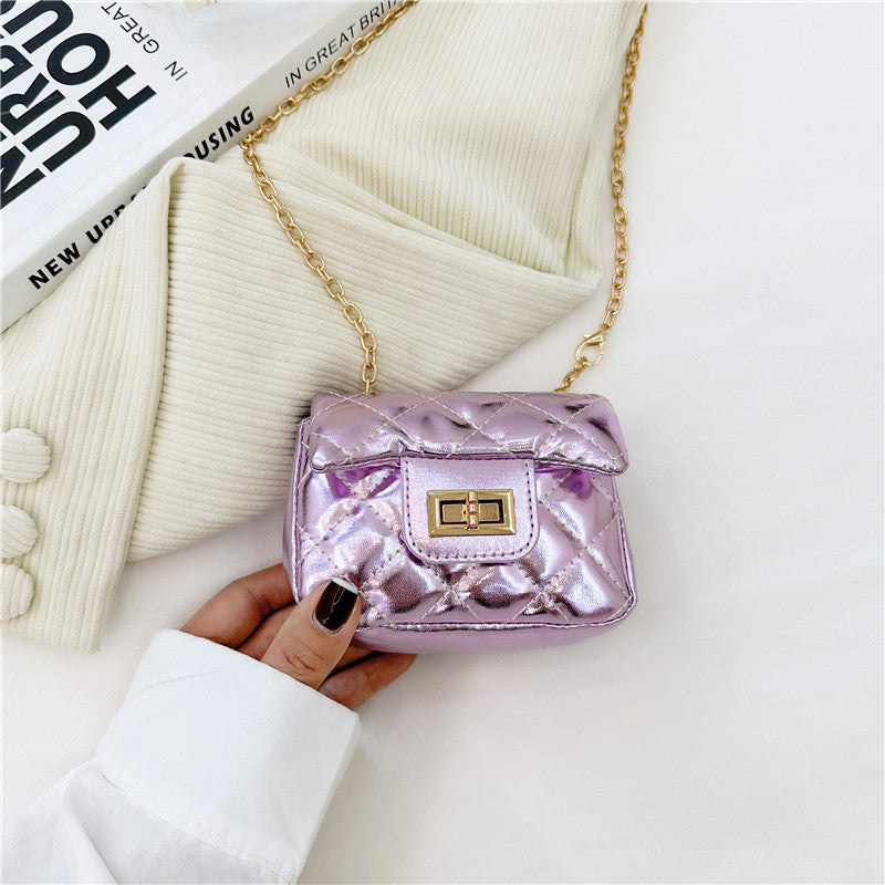 Fashionable Mini Carry-On Girls Portable PU Crossbody Handbag-1