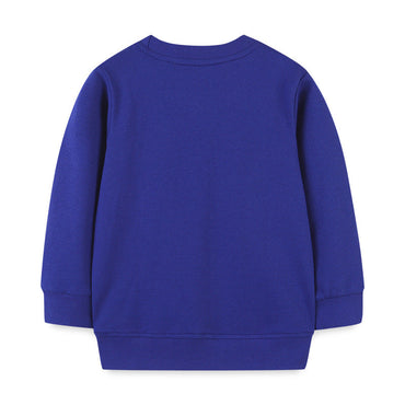 Baby Girl Embroidered Pattern Long Sleeve O-Neck Cotton Hoodie