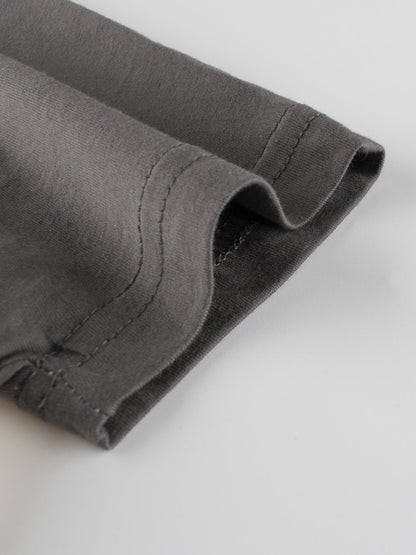 Boys’ Dinosaur And Lion Cartoon Print T-Shirt In European And American Style-3