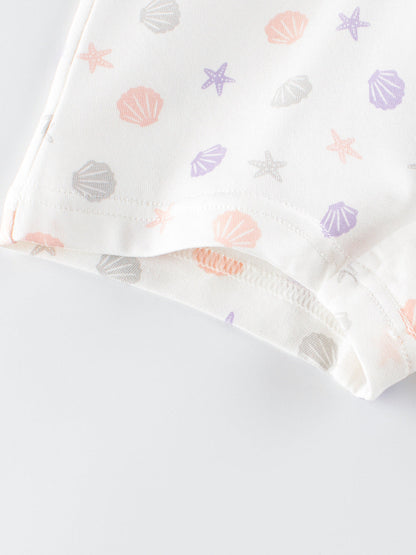 Girls’ Cartoon Printed Boxer Shorts Breathable Underwear Set