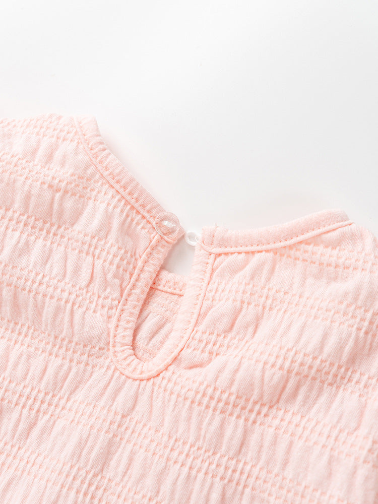 Baby Girls Kids Flower Logo Long Sleeve Pullover Top