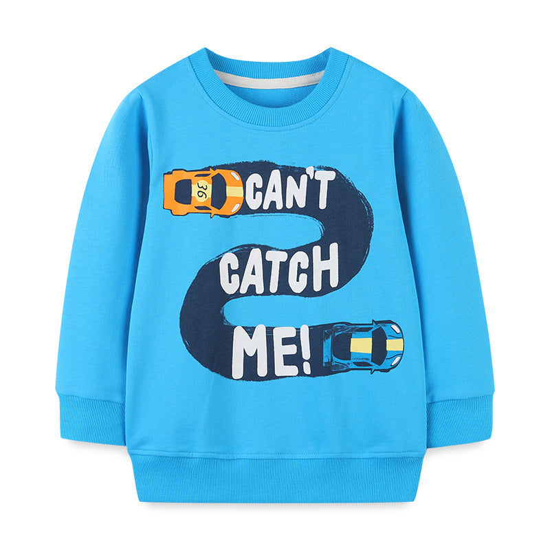 Baby Boy Cartoon Graphic Long Sleeve Quality Cotton Hoodie