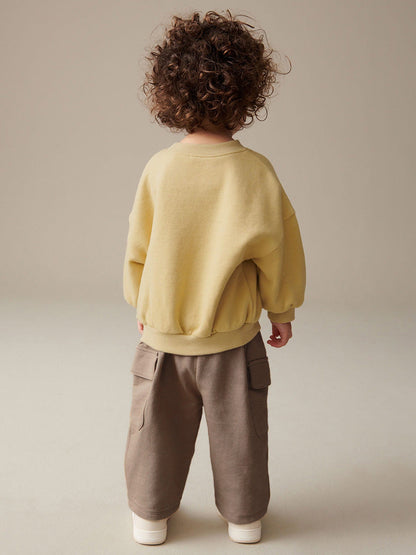 High Quality Spring And Autumn Boys Rocket Print Long Sleeves Top Sweatshirt And Pants Clothing Set-3