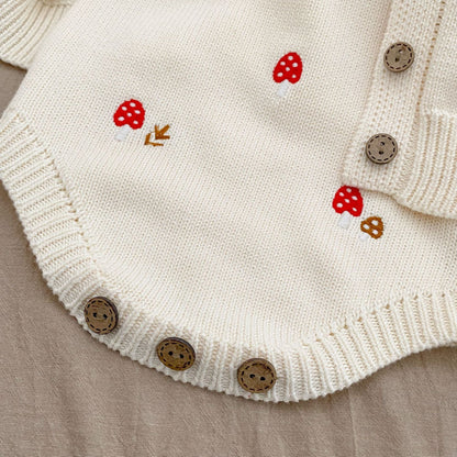 Baby Girl Embroidered Pattern Sleeveless Onesie-3