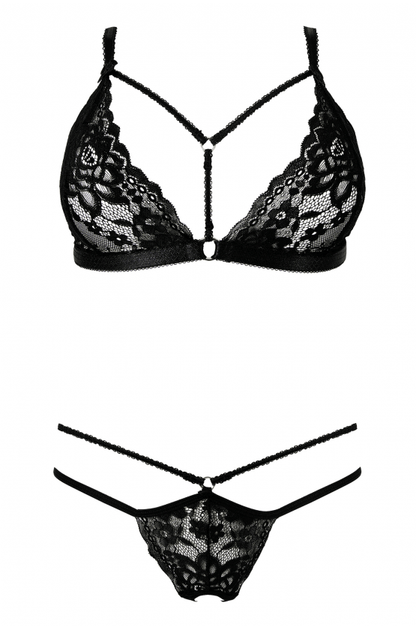 Sexy Strappy Triangle Bra & String Panty Set Anais Alcyone-2