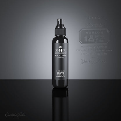 2-in-1. MEN'S PRE-SHAVE SKIN TREATMENT + BEARD GROOMING CONDITIONER | Gold Rush Bergamot + Mint