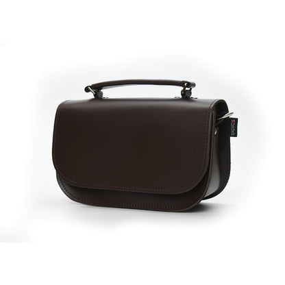 Aura Handmade Leather Bag - Dark Brown-2