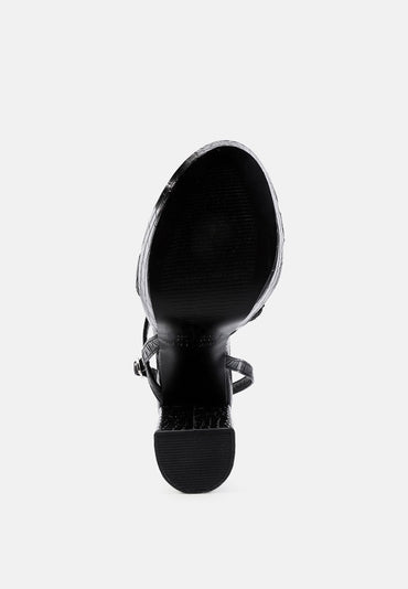 Slegs Slingback Block High Heeled Sandals-1