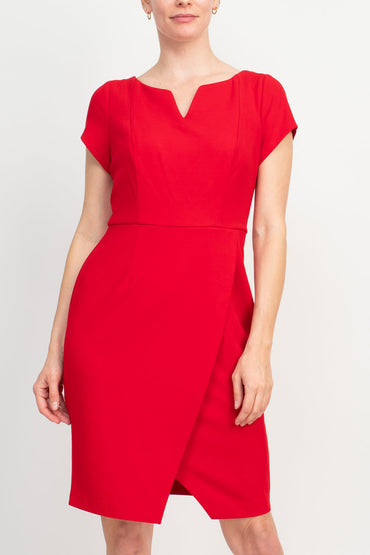 Connected Apparel Matte Jersey Sheath Dress