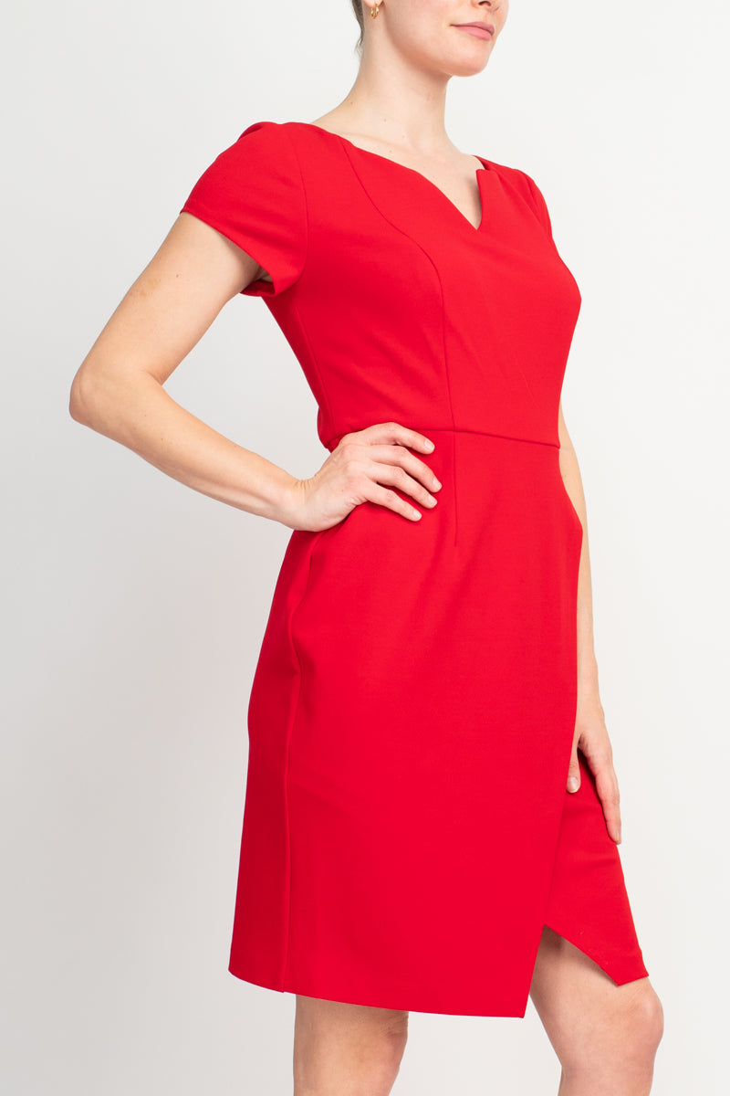 Connected Apparel Matte Jersey Sheath Dress