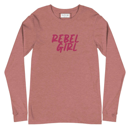 Rebel Girl Unisex Long Sleeve Tee with EMBROIDERY-2