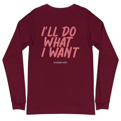 Rebel Girl Unisex Long Sleeve Tee with EMBROIDERY-6