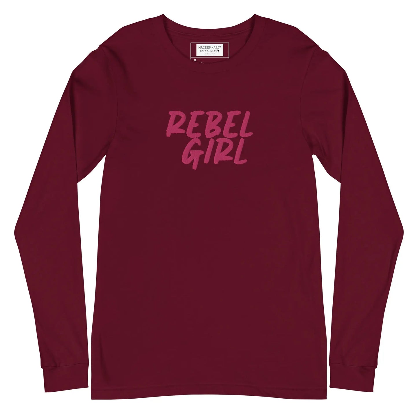 Rebel Girl Unisex Long Sleeve Tee with EMBROIDERY-4