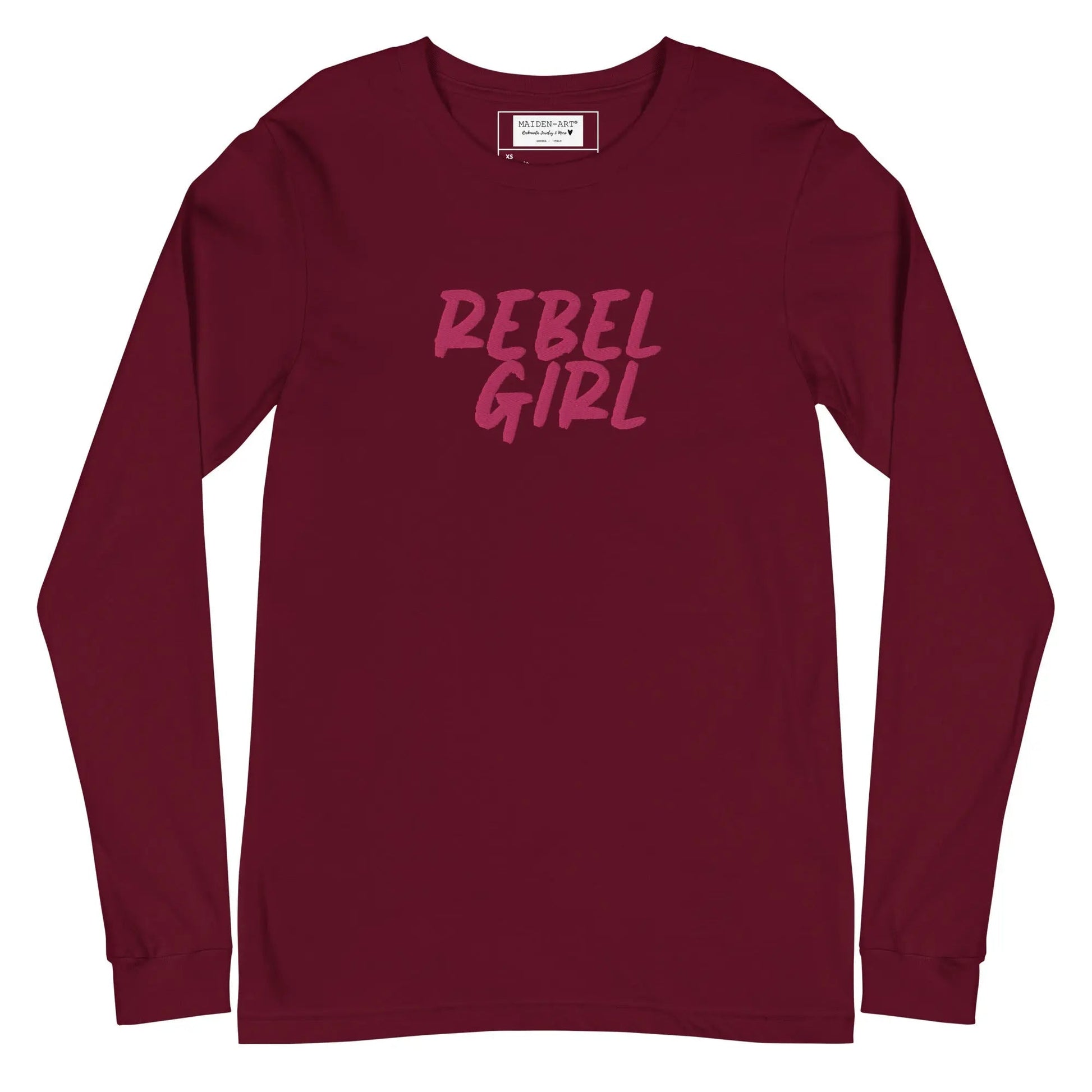 Rebel Girl Unisex Long Sleeve Tee with EMBROIDERY-4