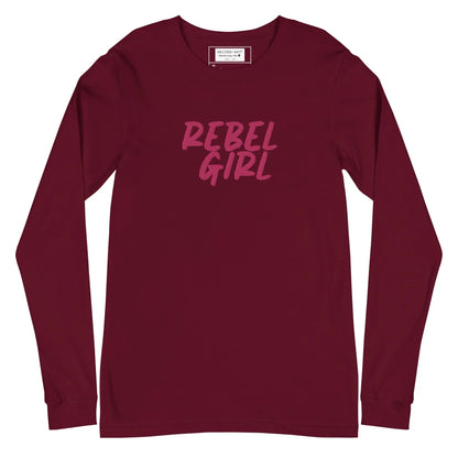 Rebel Girl Unisex Long Sleeve Tee with EMBROIDERY-4