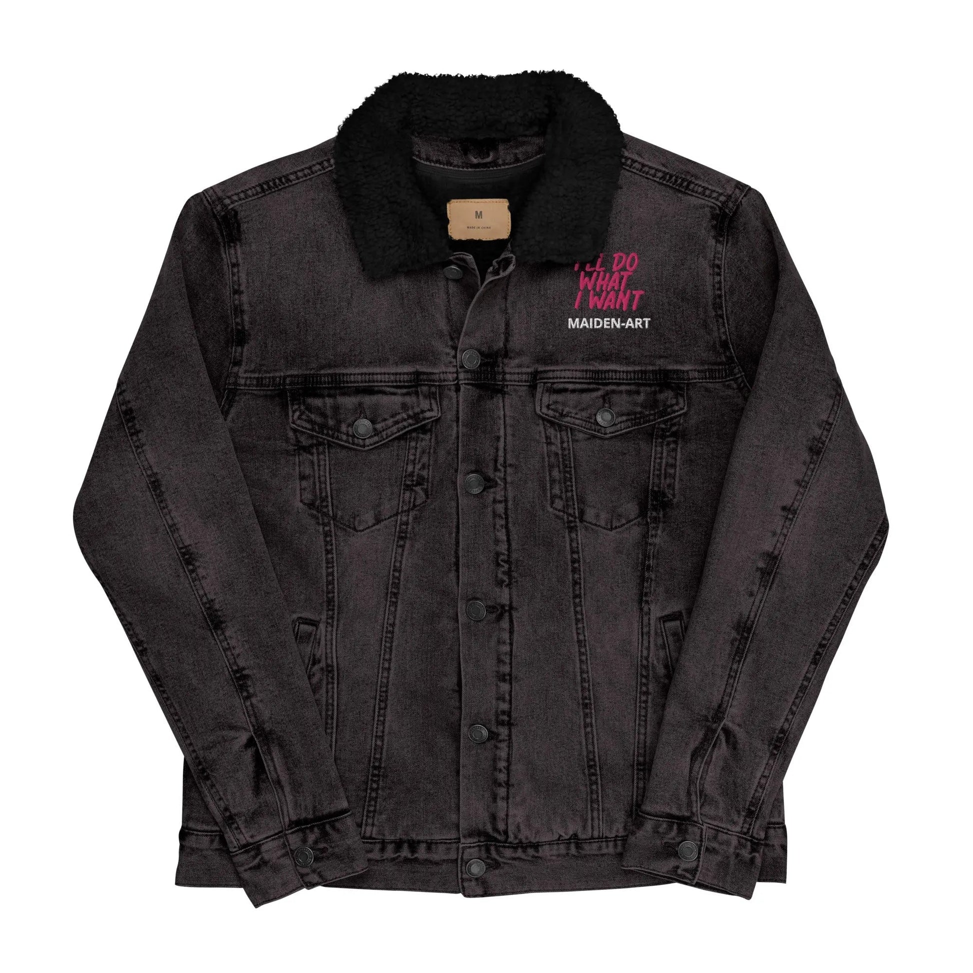 Denim sherpa jacket REBEL GIRL-4