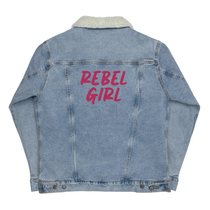 Denim sherpa jacket REBEL GIRL-2