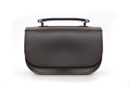 Aura Handmade Leather Bag - Dark Brown-0