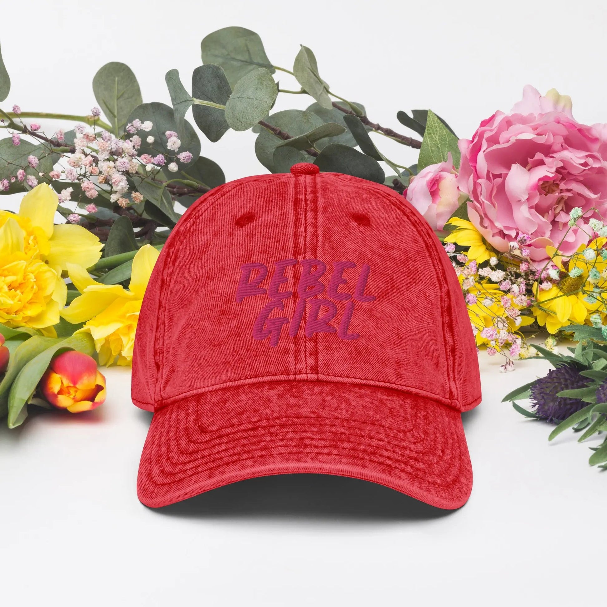 Vintage Cap REBEL GIRL Vintage Cotton Twill Cap-3